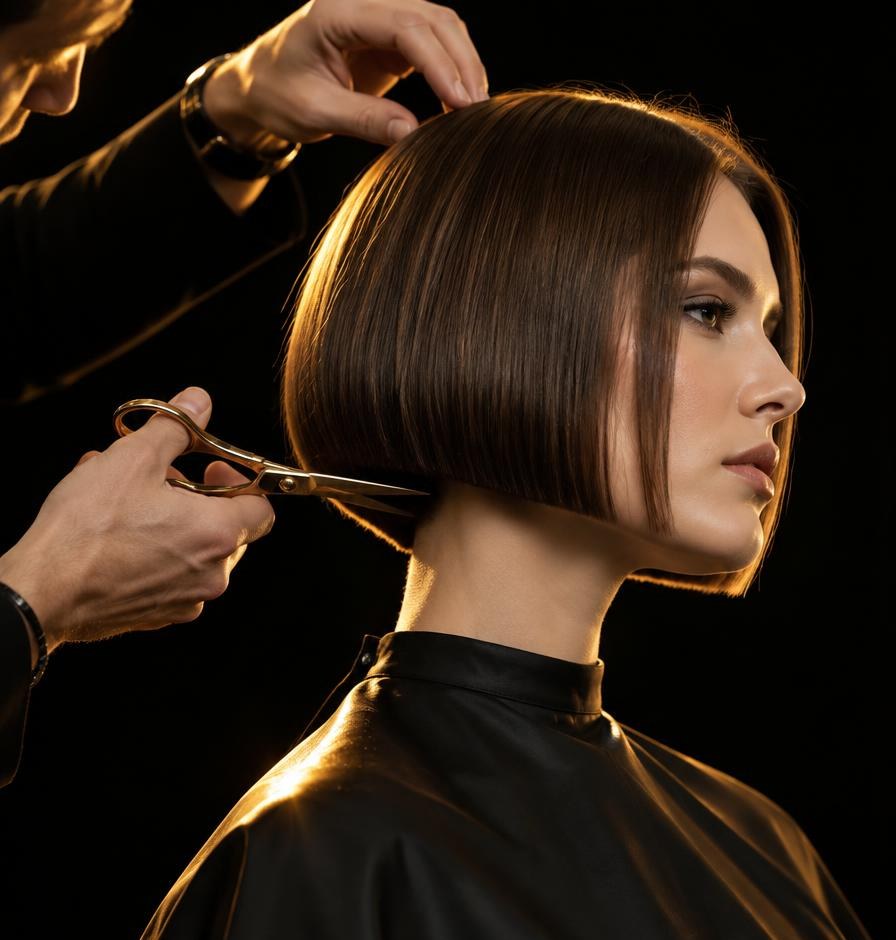 Strzyżynie i sztiglowanie salonowyj fryzury damskij — Strzyżenie i modelowanie fryzury damskiej salonowej